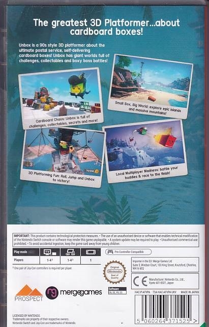 Unbox Newbies Adventure - Nintendo Switch spil (A Grade) (Genbrug)